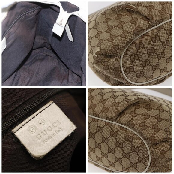 GUCCI GG Canvas Shoulder Bag outlet Beige Auth - Picture 13 of 16
